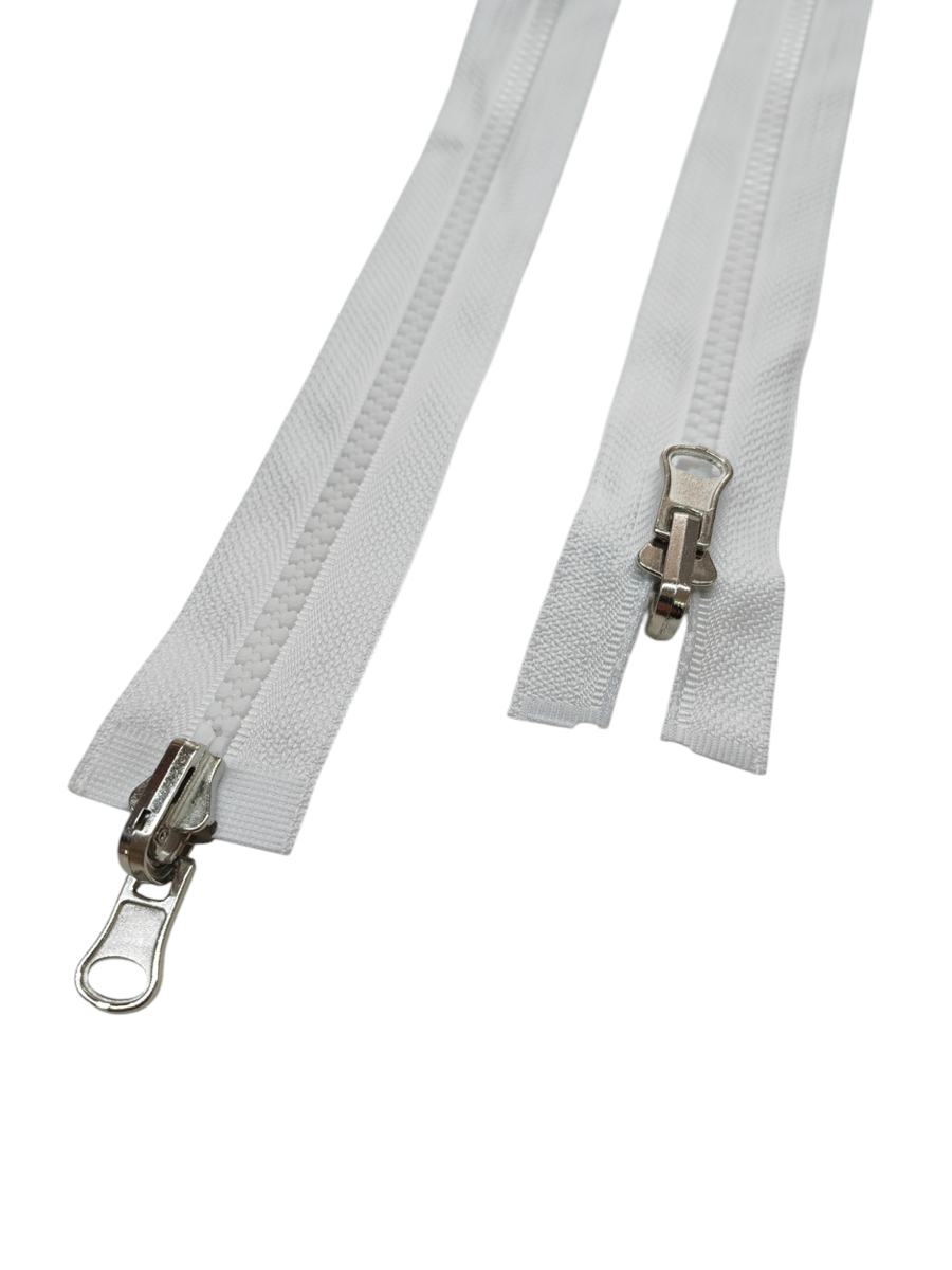 Cerniera Doppio Cursore 65cm - Zip Separabile Con Apertura Dall'Alto E Basso Per Giubbotti E Borse
