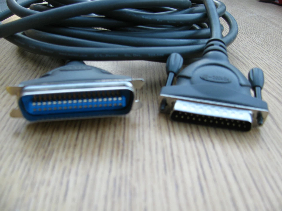 10FT Parallel PRINTER CABLE CORD WIRE for hp laserjet Dell Canon OKI IBM Epson - Image 2 of 2