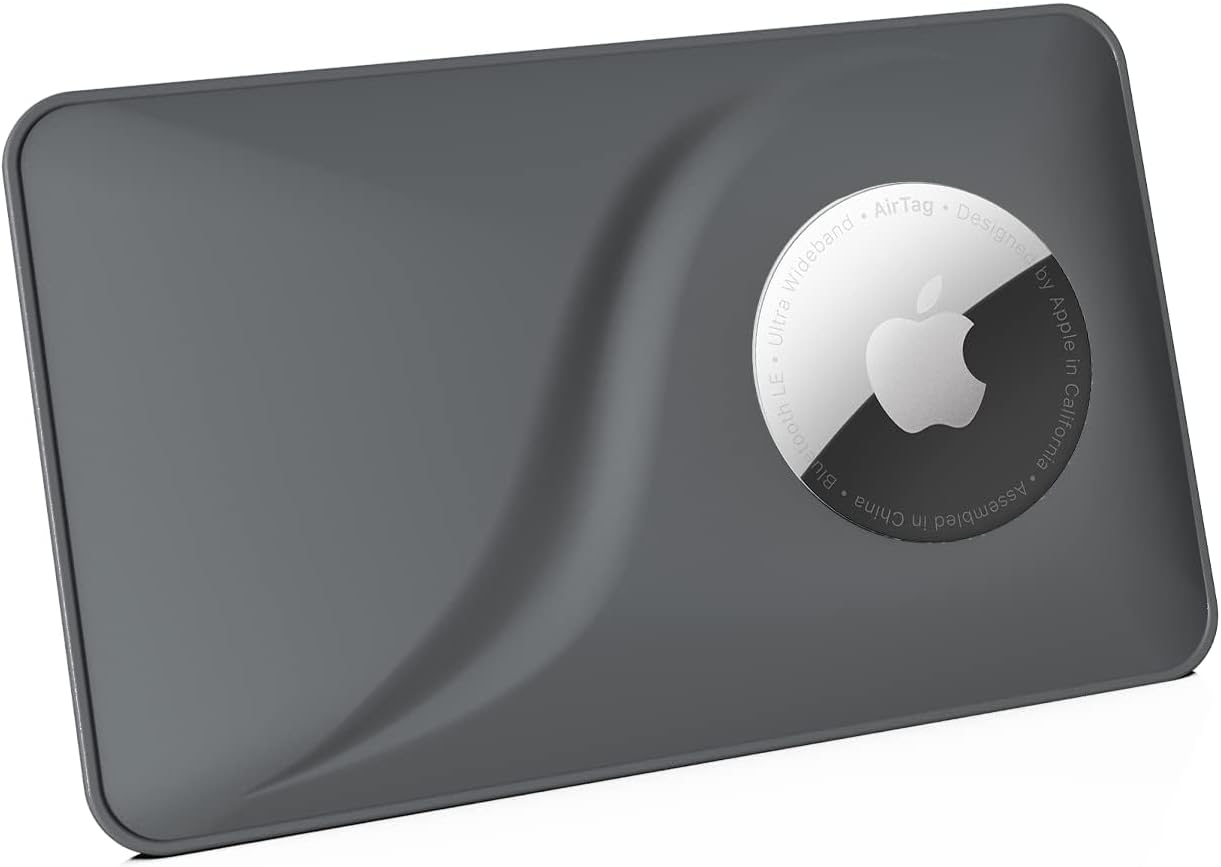 Slim Wallet Case for Airtag Tracker Credit Card Size Fits Purse Car-image