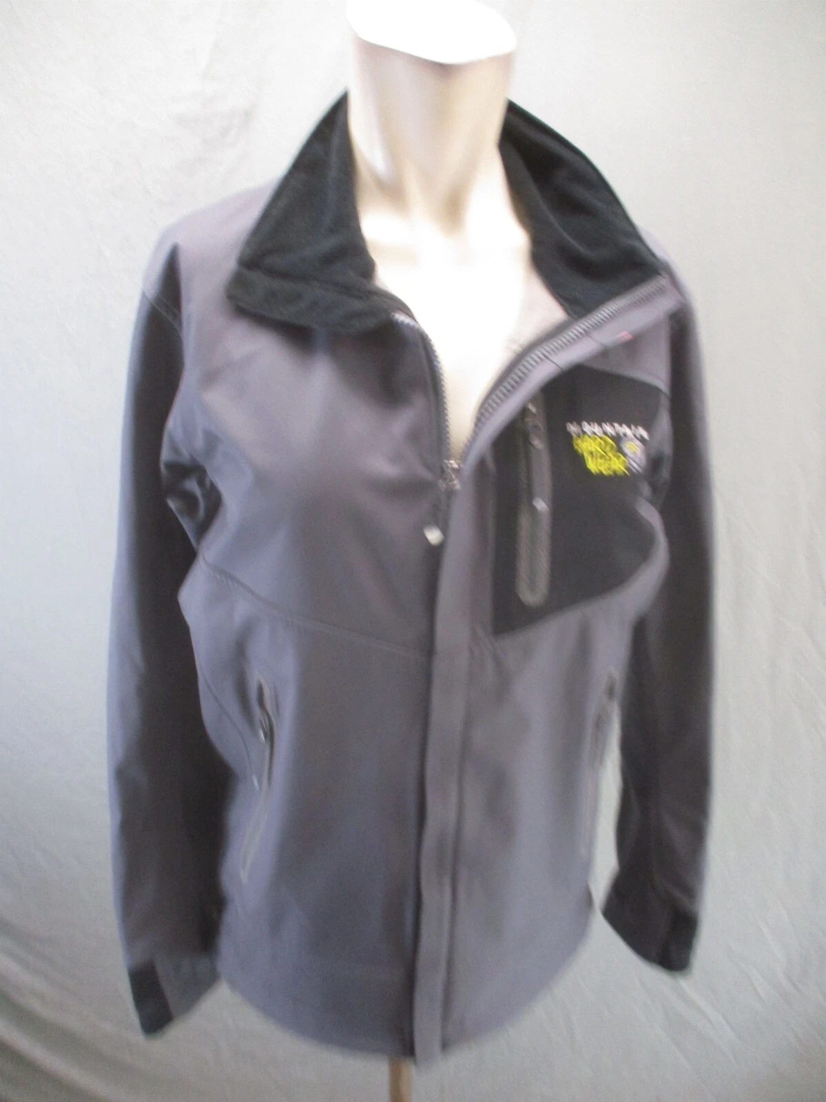 MOUNTAIN HARDWEAR Size S Mens Full Zip Stand Collar Conduit Softshell Jacket 160