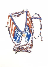 Patriotic Horse Tack Set, Fringe Breast Collar