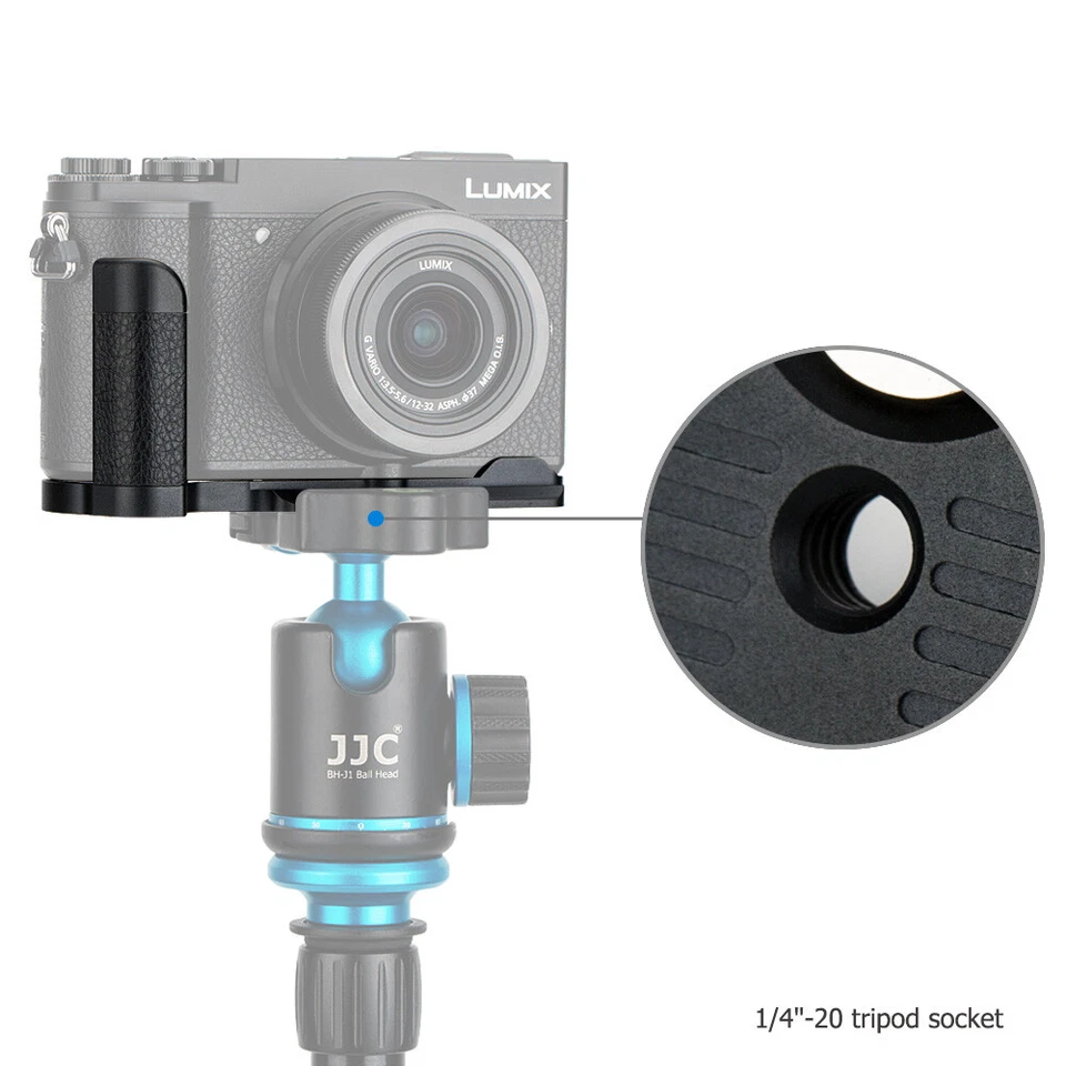JJC Metal Camera Hand Grip Holder for Lumix DC-GX9 Replace Panasonic DMW-HGR2 - Image 4 of 4