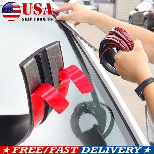 Universal 2M Car Front Rear Sunroof-Windshield Panel Hood Rubber Seal Strip Edge - Foto 9 di 9