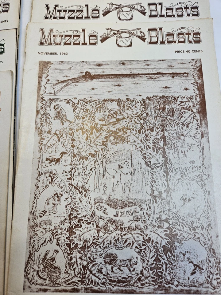 Lot 12 Vintage Muzzle Blasts Magazine 1963 Full Year Muzzleloading Black Powder - Image 4 of 4