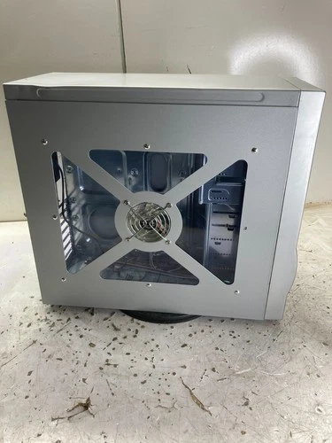 Retro Silver ATX Gaming Computer Case