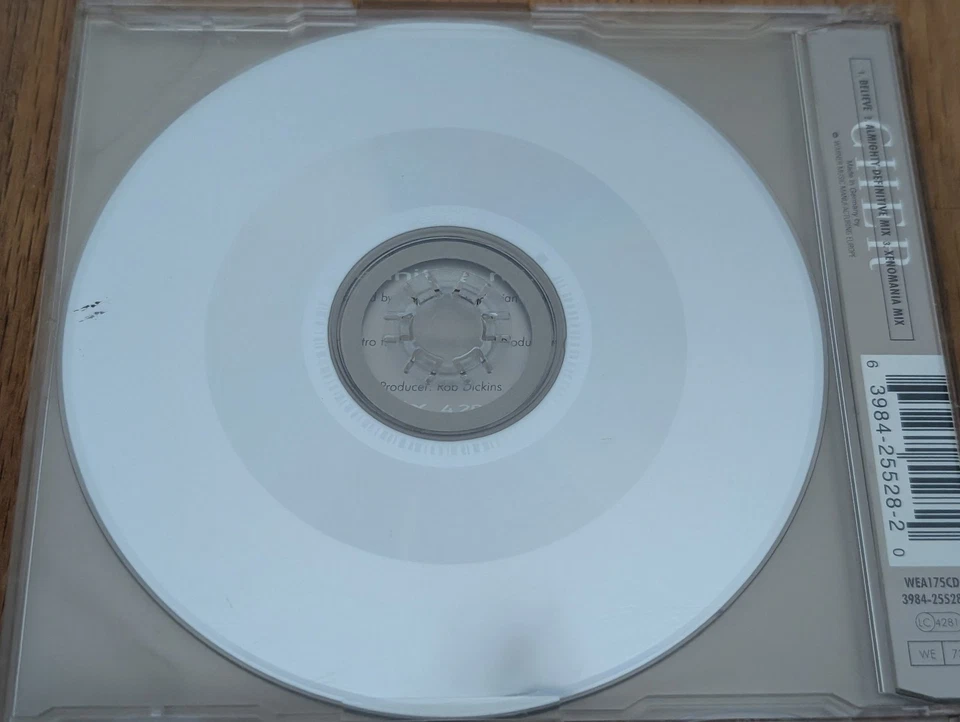 Cher Believe 1998 CD Single CD 1 WEA Euro House Disco 3 Tracks Electronic Pop - Bild 4 von 4