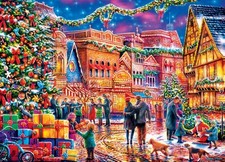 MasterPieces Jigsaw Puzzle; Village Square; 1000 pieces