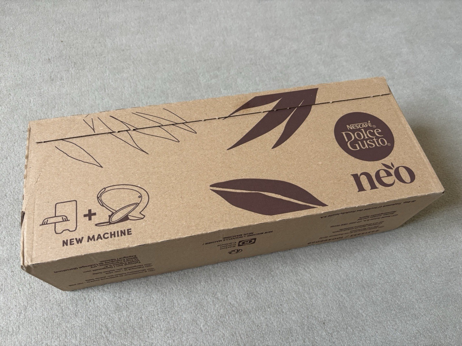 NEO Lungo Décaféiné par NESCAFÉ Dolce Gusto - 72 Dosettes de Café XL en papier compostable
