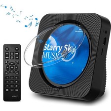 Portable CD Player Wall Mountable Bluetooth FM Radio Music CD Player KC 909