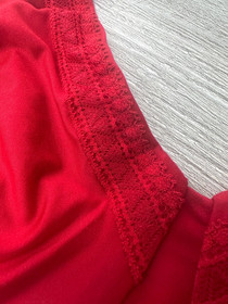 Wacoal Perfect Primer Bra Underwire Red Unlined Full Coverage Microfiber 855213