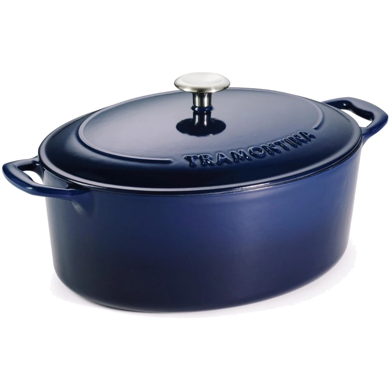 Bestow 7-Qt Enameled Cast Iron Oval Dutch Oven - Blue