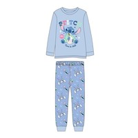 LangäRmeliger Pyjama Single Jersey Stitch Blau - 12 Jahre | MäDchen Cerdà