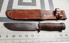 WWII US Army Cattaraugus 225Q Quartermaster Fixed Blade Knife