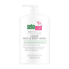 Sebamed Liquid Face  Body Wash for Sensitive Skin 100 Soap Free 1 Liter 