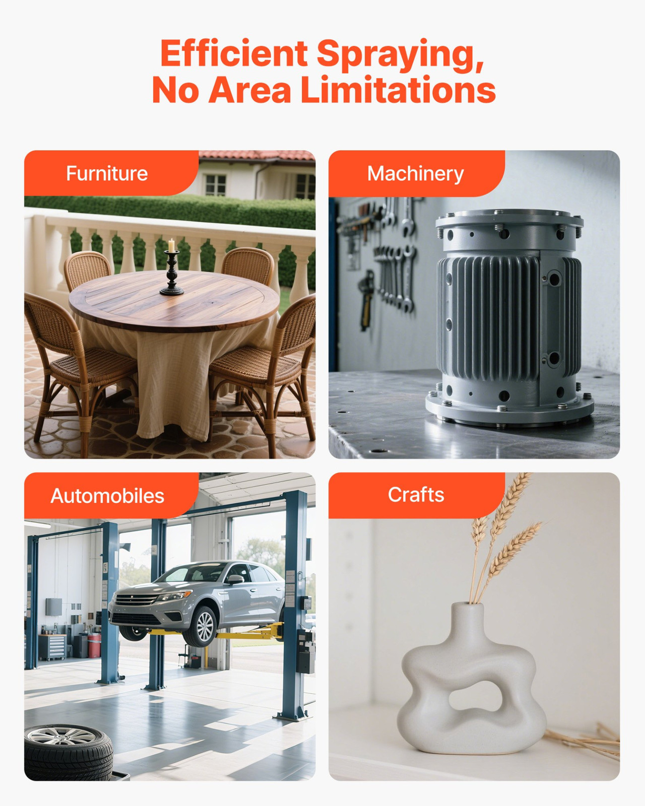 3Pcs Gravity Feed Auto Spray Gun Set w/ 3 Nozzles 1.0/1.4/1.8mm 3 Cups Air Gauge