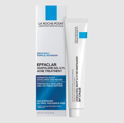 LA ROCHE-POSAY EFFACLAR ADAPALENE GEL 0.1% ACNE Treatment 1.6oz Topical Retinoid