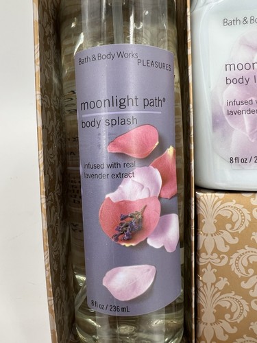Set regalo vintage Bath & Body Works Pleasures originale Moonlight Path 6 pezzi NUOVO - Foto 2 di 18