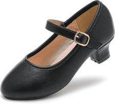 Girls Dress Shoes Princess Flats Heels for Toddler Little Big Kids
