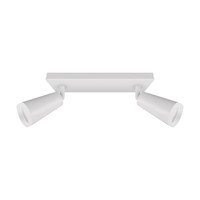 Deckenstrahler Deckenlampe 2-Flammig B: 26 Cm GU10 In Weiß Schwenkbar KüChe Flur