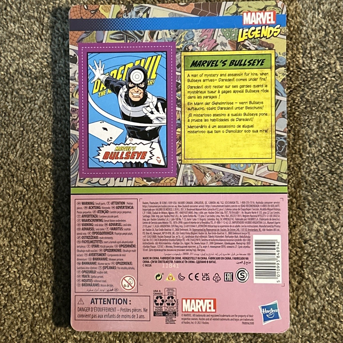 2021 Kenner/Hasbro Marvel Legends Retro Daredevil BULLSEYE