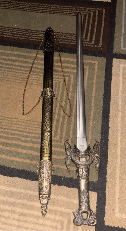 Dragon Jian Stainless Stain Sword - Vintage, Rare