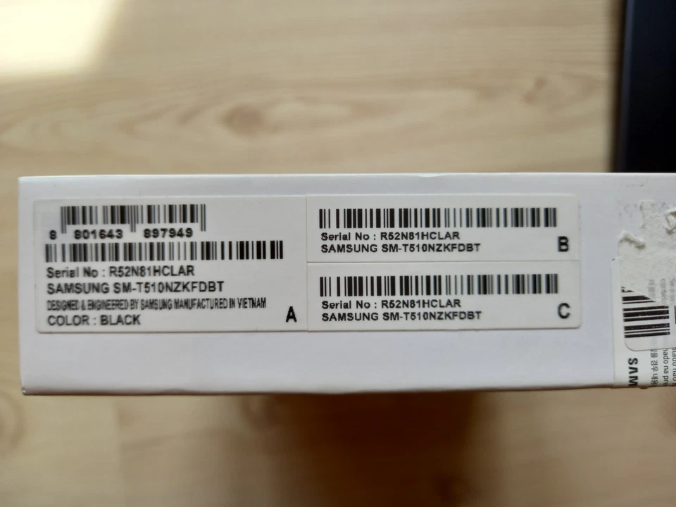 Samsung Galaxy Tab A (SM-T510), 64 GB, 10,1" - Schwarz, neue Ladebuchse, mit OVP, Foto 4 von 4