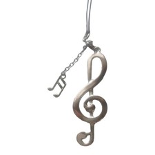 Charming Musical Note Keyring Alloy Bag Charm Phone Decoration For Girls Gift