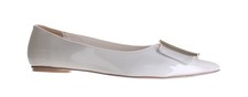 Franco Sarto Womens Hayes Ivory Casual Flats Size 7 7828275 