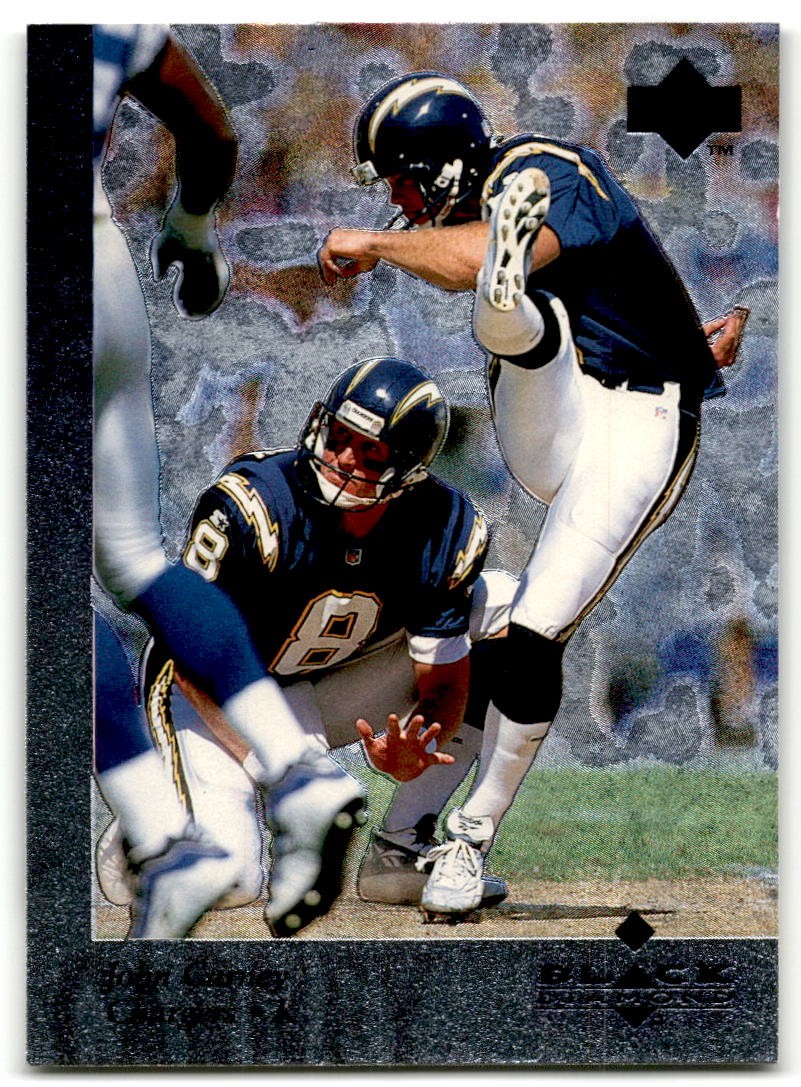 1997 Upper Deck Black Diamond #42 John Carney San Diego Chargers