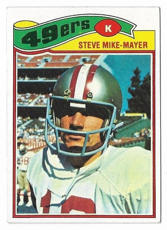 STEVE MIKE-MAYER 1977 Topps Football #474 49ers Maryland Terrapins 🔥Set Break🔥