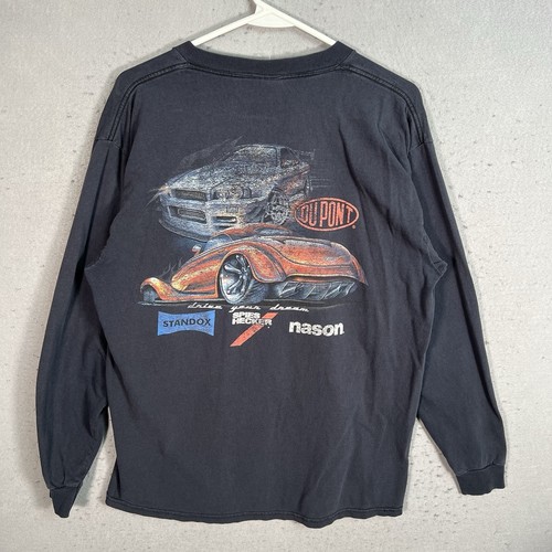 DuPont Colormatch Autorennen Rennwagen Tuner T-Shirt Erwachsene Large schwarz Herren - Bild 1 von 11