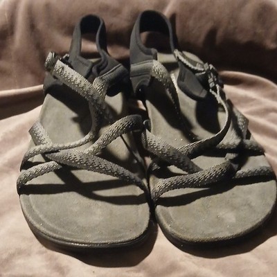 Merrell Women's Strappy Slip-On Sport Sandals Black/Gray US 11 EU 42 M