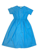 LL Bean Womens 20 Vtg 80s 90s Cottagecore Midi Prairie Gauze Boho Dress