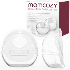 Momcozy Breast Milk Collector, Milk Collectors for Breastfeeding, Reusable Breas