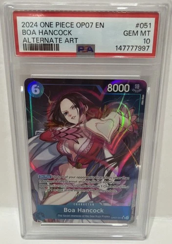 PSA 10 2024 One Piece BOA HANCOCK Alternate Art #OP07-051 500 Years in Future EN