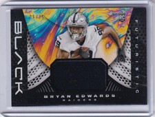 2020 Panini Black Bryan Edwards Futuristic Jerseys Silver /75 Las Vegas