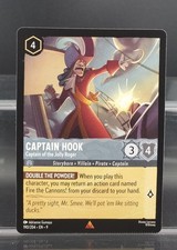 Disney Lorcana Captain Hook - Captain of the Jolly Roger 190/204 Fabled Error