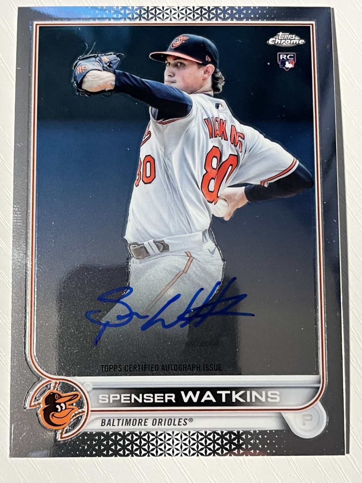 Spenser Watkins 2022 Topps Chrome Rookie Auto Autograph