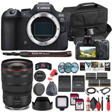 Canon EOS R6 Mark II Mirrorless Camera 5666C002  Canon RF 24-70mm Lens  2 x