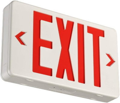 Emergency Exit Sign, Red Double Face Exit Signs with Battery Backup, UL Certifie