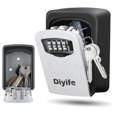 Sicherer Schlüsseltresor mit 4-Stelligem Zahlencode für Innen & Außen