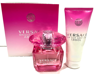 Versace Bright Crystal Absolu 2 Pcs Set 3.0 Oz Edt + 3.4 oz body