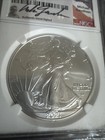 Silver 1 Oz 999 2021 T2 Eagle 1st Day Ngc Ms70 TopPop Michael Gaudioso Covid Yr — photo 2