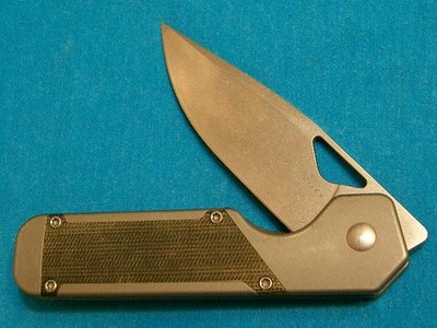 KIZER KNIVES MILITAW S35VN MICART TITANIUM TACTICAL FRONT FLIPPER LOCKBACK KNIFE