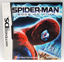 Spider-Man Edge Of Time - Nintendo DS GAME MANUAL ONLY NO GAME