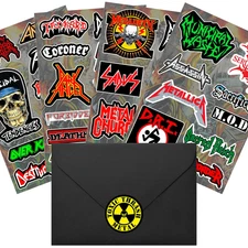 Thrash Metal Sticker Pack | Over Kill Municipal Waste Megadeth Sepultura S.O.D.