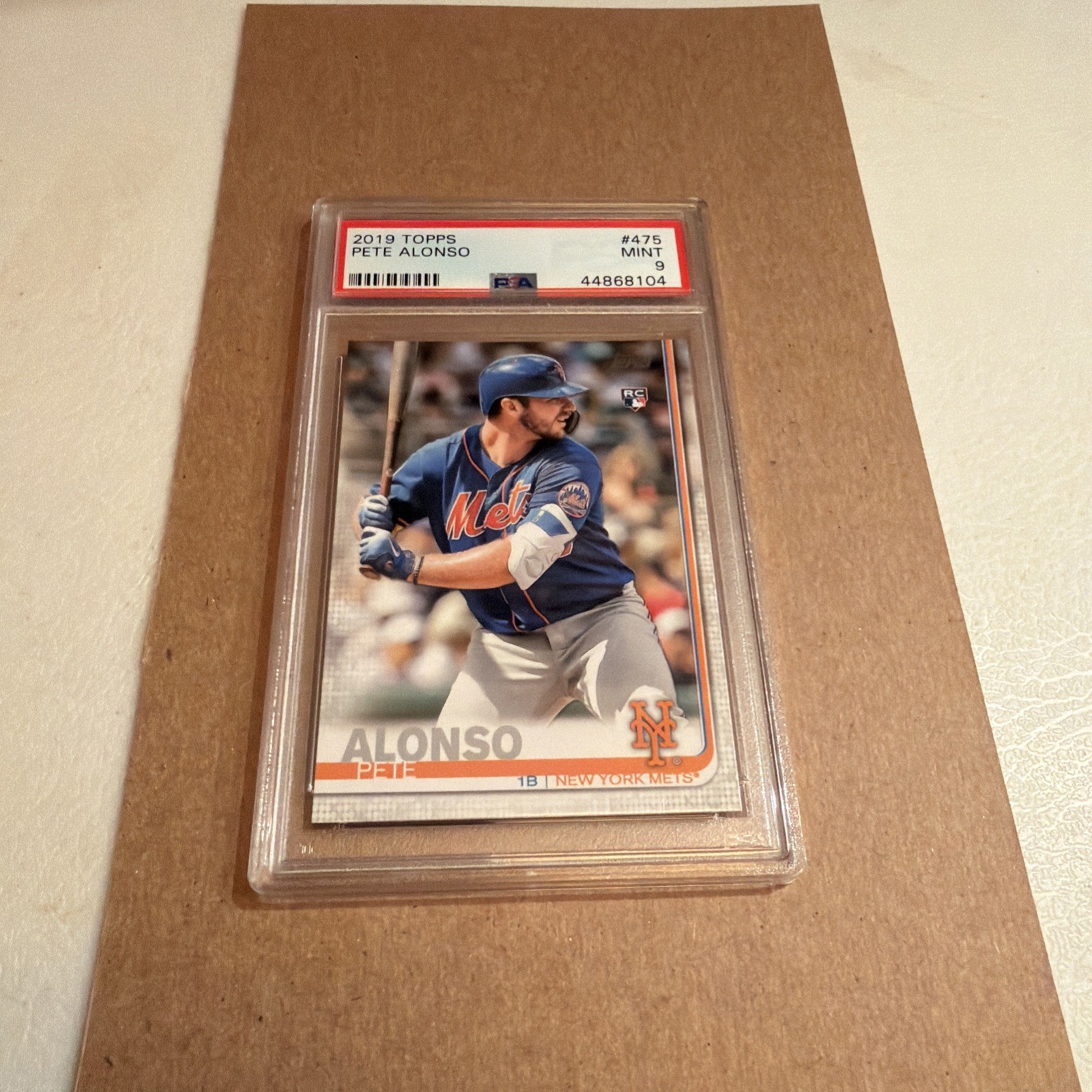 2019 Topps Pete Alonso RC Rookie Card PSA 9 Mint!