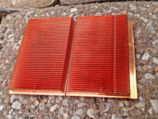 3.5"x2.35"x0.5" 11oz. Pure Copper 45 Fin Heat Transfer Heatsink Smooth Flat Base