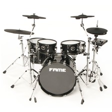 E-Drum Set mit Holzkesseln, 644 Sounds, 25 Ki...
