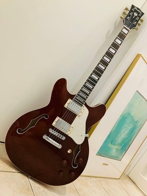 Stilvolle maßgefertigte Redid Halbakustikgitarre Typ 335